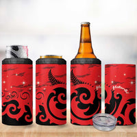 New Zealand Matariki 4 in 1 Can Cooler Tumbler Maori New Year Koru Pattern