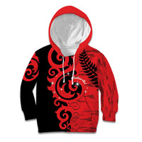 New Zealand Matariki Kid Hoodie Maori New Year Koru Pattern