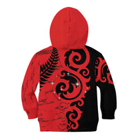 New Zealand Matariki Kid Hoodie Maori New Year Koru Pattern