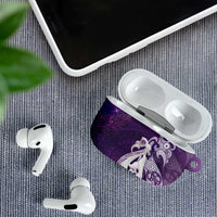 New Zealand Matariki AirPods Case Maori Manaia Galaxy Silver Fern Purple Color LT22 - Polynesian Pride