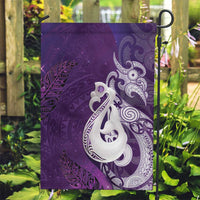New Zealand Matariki Garden Flag Maori Manaia Galaxy Silver Fern Purple Color LT22 Garden Flag Purple - Polynesian Pride