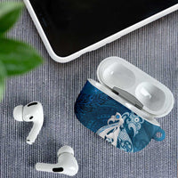 New Zealand Matariki AirPods Case Maori Manaia Galaxy Silver Fern Blue Color LT22 - Polynesian Pride