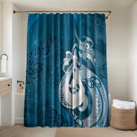 New Zealand Matariki Bathroom Set Maori Manaia Galaxy Silver Fern Blue Color