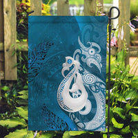 New Zealand Matariki Garden Flag Maori Manaia Galaxy Silver Fern Blue Color LT22 Garden Flag Blue - Polynesian Pride