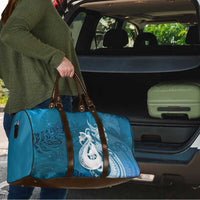 New Zealand Matariki Travel Bag Maori Manaia Galaxy Silver Fern Blue Color LT22 - Polynesian Pride