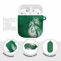New Zealand Matariki AirPods Case Maori Manaia Galaxy Silver Fern Green Color LT22 - Polynesian Pride