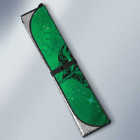 New Zealand Matariki Auto Sun Shade Maori Manaia Galaxy Silver Fern Green Color LT22 - Polynesian Pride