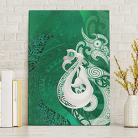 New Zealand Matariki Canvas Wall Art Maori Manaia Galaxy Silver Fern Green Color LT22 Without Frame Green - Polynesian Pride