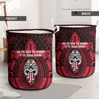 New Zealand Maori Language Week Laundry Basket Te Wiki O Te Reo Maori Hei Tiki LT22 - Polynesian Pride