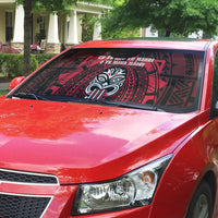 New Zealand Maori Language Week Auto Sun Shade Te Wiki O Te Reo Maori Hei Tiki LT22 - Polynesian Pride