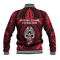 New Zealand Maori Language Week Baseball Jacket Te Wiki O Te Reo Maori Hei Tiki LT22 - Polynesian Pride