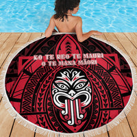 New Zealand Maori Language Week Beach Blanket Te Wiki O Te Reo Maori Hei Tiki LT22 - Polynesian Pride