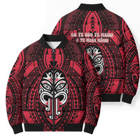 New Zealand Maori Language Week Bomber Puffer Jacket Te Wiki O Te Reo Maori Hei Tiki LT22 - Polynesian Pride