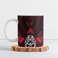 New Zealand Maori Language Week Ceramic Mug Te Wiki O Te Reo Maori Hei Tiki LT22 Red - Polynesian Pride
