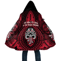 New Zealand Maori Language Week Cloak Te Wiki O Te Reo Maori Hei Tiki LT22 Unisex Red - Polynesian Pride
