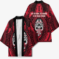 New Zealand Maori Language Week Kimono Te Wiki O Te Reo Maori Hei Tiki LT22 - Polynesian Pride