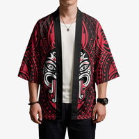 New Zealand Maori Language Week Kimono Te Wiki O Te Reo Maori Hei Tiki LT22 - Polynesian Pride