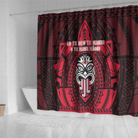 New Zealand Maori Language Week Shower Curtain Te Wiki O Te Reo Maori Hei Tiki LT22 - Polynesian Pride
