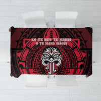 New Zealand Maori Language Week Tablecloth Te Wiki O Te Reo Maori Hei Tiki LT22 Red - Polynesian Pride