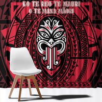 New Zealand Maori Language Week Window Curtain Te Wiki O Te Reo Maori Hei Tiki LT22 - Polynesian Pride