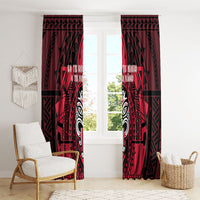 New Zealand Maori Language Week Window Curtain Te Wiki O Te Reo Maori Hei Tiki LT22 - Polynesian Pride