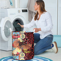 Papua New Guinea Pidgin Language Week Laundry Basket Halo Olgeta Tok Pisin Wik Bird Of Paradise Oro Batik LT22 - Polynesian Pride