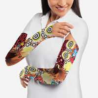 Personalised Papua New Guinea Pidgin Language Week Arm Sleeves Halo Olgeta Tok Pisin Wik Bird Of Paradise Oro Batik LT22 - Polynesian Pride