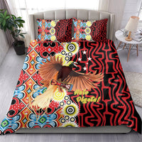 Papua New Guinea Pidgin Language Week Bedding Set Halo Olgeta Tok Pisin Wik Bird Of Paradise Oro Batik LT22 - Polynesian Pride