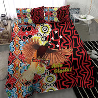 Papua New Guinea Pidgin Language Week Bedding Set Halo Olgeta Tok Pisin Wik Bird Of Paradise Oro Batik LT22 - Polynesian Pride