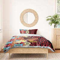 Papua New Guinea Pidgin Language Week Bedding Set Halo Olgeta Tok Pisin Wik Bird Of Paradise Oro Batik LT22 - Polynesian Pride