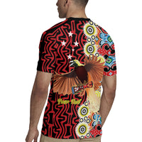 Personalised Papua New Guinea Pidgin Language Week Rugby Jersey Halo Olgeta Tok Pisin Wik Bird Of Paradise Oro Batik LT22 - Polynesian Pride