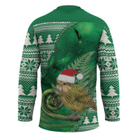 New Zealand Kakapo Christmas In July Hockey Jersey Silver Fern Santa Xmas Green Color LT22 - Polynesian Pride