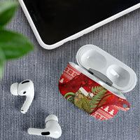 New Zealand Kakapo Christmas In July AirPods Case Silver Fern Santa Xmas Red Color LT22 - Polynesian Pride