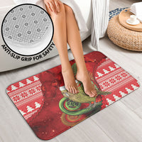 New Zealand Kakapo Christmas In July Bathroom Set Silver Fern Santa Xmas Red Color