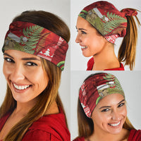New Zealand Kakapo Christmas In July Neck Gaiter Silver Fern Santa Xmas Red Color LT22 - Polynesian Pride