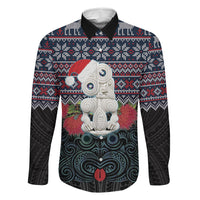 New Zealand Hei Tiki Christmas In July Family Matching Puletasi and Hawaiian Shirt Pohutukawa Santa Xmas Polynesian Pattern