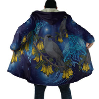 New Zealand Kokako Bird Cloak Kowhai Galaxy Style Polynesian Pattern