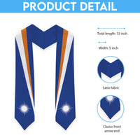 Marshall Islands Graduation Stole Flag Style
