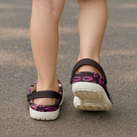 Matariki New Zealand Clogs Shoes Maori Pattern Pink Galaxy - Polynesian Pride