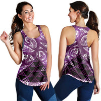 Matariki New Zealand Women Racerback Tank NZ Niho Taniwha Maori New Year Purple Galaxy LT14 - Polynesian Pride