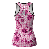 Mokihana Maile Ilima Leis Paniolo Palaka Hollow Tank Top Hawaiian Omaomo Ulaula Spirit LT9 - Polynesian Pride
