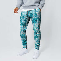 Mokihana Maile Ilima Leis Paniolo Palaka Jogger Pants Hawaiian Polu Opa Spirit LT9 - Polynesian Pride