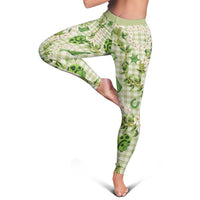 Mokihana Maile Ilima Leis Paniolo Palaka Leggings Hawaiian Omaomo Ala Spirit LT9 - Polynesian Pride