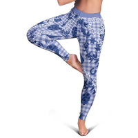 Mokihana Maile Ilima Leis Paniolo Palaka Leggings Hawaiian Polu Spirit LT9 - Polynesian Pride
