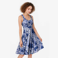 Mokihana Maile Ilima Leis Paniolo Palaka Midi Dress Hawaiian Polu Spirit LT9 - Polynesian Pride