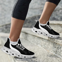 New Zealand 2026 Football Clunky Sneakers Go All White Silver Fern Curve Stylized LT14 - Polynesian Pride