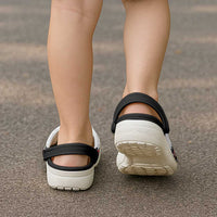 New Zealand Aotearoa Clogs Shoes With Kowhaiwhai Pattern Red Version - Polynesian Pride