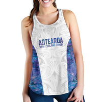 New Zealand Aotearoa Women Racerback Tank Purple Maori Papua Shell Indigenous LT9 - Polynesian Pride
