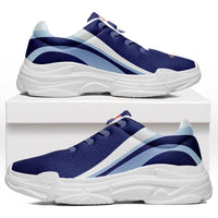New Zealand Chunky Sneakers Flag-Inspired Curve Style