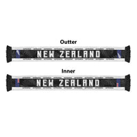 New Zealand Football Soccer Scarf Aotearoa Silver Fern LT05 - Polynesian Pride